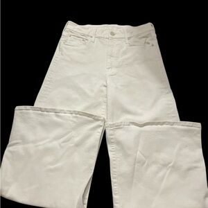 MOTHER Cream Roller Ankle Jeans